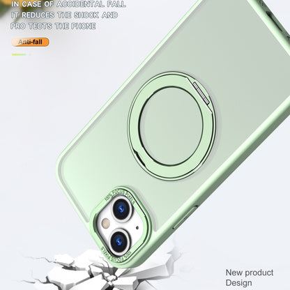 For iPhone 15 Wing Series MagSafe Magnetic Ring Holder Phone Case(Avocado Green) - iPhone 15 Cases by buy2fix | Online Shopping UK | buy2fix
