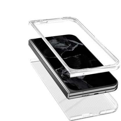 For Google Pixel 9 Pro Fold Wave Pattern Transparent Frosted Phone Case by buy2fix