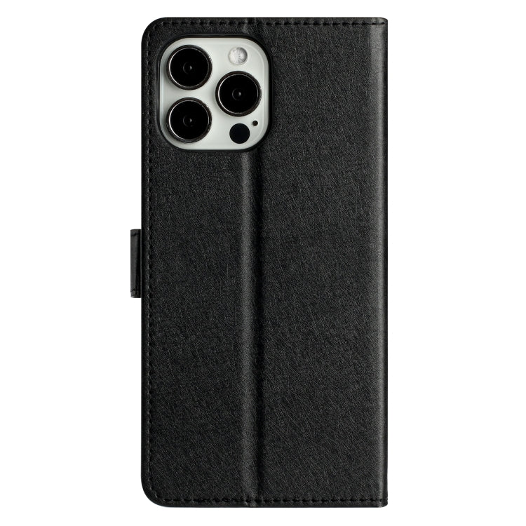 For iPhone 16 Pro Max Silk Texture Horizontal Flip Leather Phone Case(Black) by buy2fix
