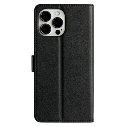 For iPhone 16 Pro Max Silk Texture Horizontal Flip Leather Phone Case(Black) by buy2fix