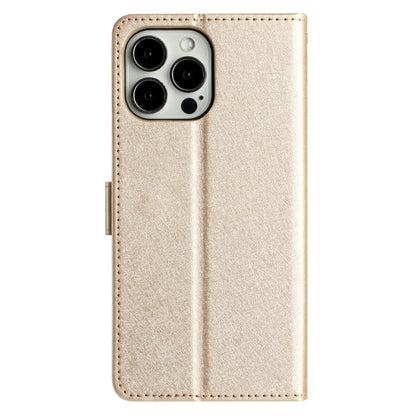 For iPhone 16 Pro Max Silk Texture Horizontal Flip Leather Phone Case(Gold) by buy2fix