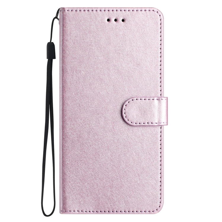 For iPhone 16 Pro Silk Texture Horizontal Flip Leather Phone Case(Rose Pink) by buy2fix
