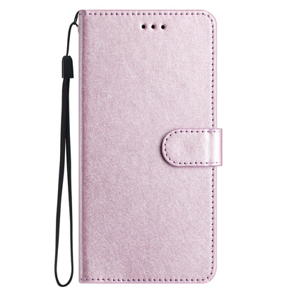 For iPhone 16 Pro Silk Texture Horizontal Flip Leather Phone Case(Rose Pink) by buy2fix