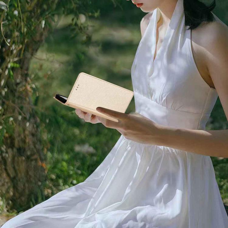 For iPhone Air Silk Texture Horizontal Flip Leather Phone Case(Gold) - iPhone Air Cases by buy2fix | Online Shopping UK | buy2fix