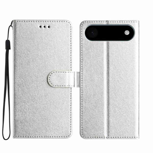 For iPhone Air Silk Texture Horizontal Flip Leather Phone Case(Silver) - iPhone Air Cases by buy2fix | Online Shopping UK | buy2fix