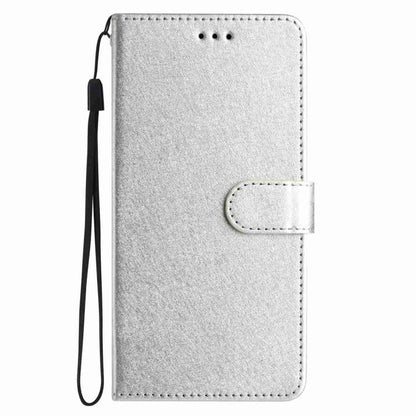 For iPhone Air Silk Texture Horizontal Flip Leather Phone Case(Silver) - iPhone Air Cases by buy2fix | Online Shopping UK | buy2fix