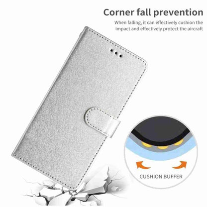 For iPhone Air Silk Texture Horizontal Flip Leather Phone Case(Silver) - iPhone Air Cases by buy2fix | Online Shopping UK | buy2fix