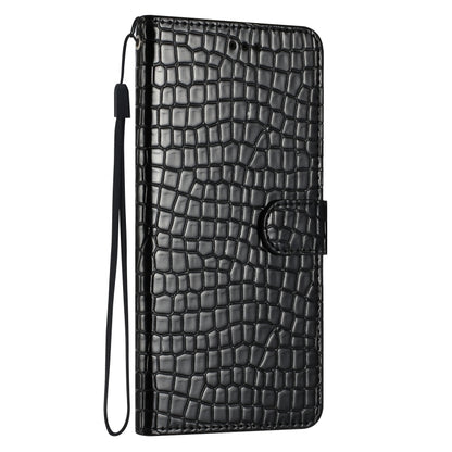 For iPhone 16 Pro Max Crocodile Texture Horizontal Flip Leather Phone Case(Black) by buy2fix