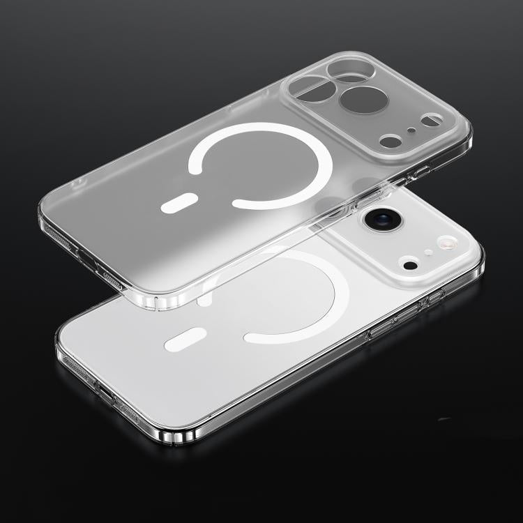 For iPhone 17 Pro SULADA Crystal Sand Series Electroplating Frosted MagSafe Magnetic Phone Case(Transparent) - iPhone 17 Pro Cases by SULADA | Online Shopping UK | buy2fix