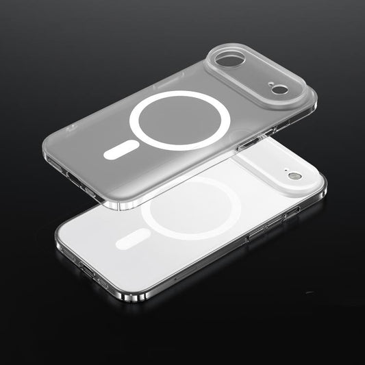 For iPhone Air SULADA Crystal Sand Series Electroplating Frosted MagSafe Magnetic Phone Case(Transparent) - iPhone Air Cases by SULADA | Online Shopping UK | buy2fix