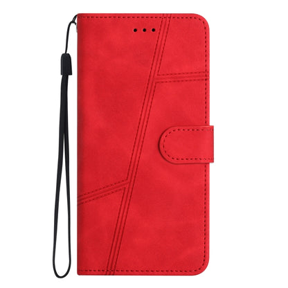 For iPhone 16 Pro Max Skin-feel Stitching Leather Phone Case(Red) by buy2fix