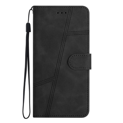 For iPhone 16 Pro Skin-feel Stitching Leather Phone Case(Black) by buy2fix