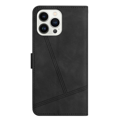 For iPhone 16 Pro Skin-feel Stitching Leather Phone Case(Black) by buy2fix