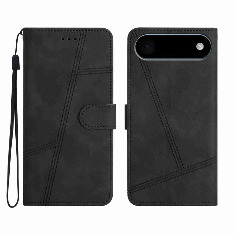 For iPhone Air Skin-feel Stitching Leather Phone Case(Black) - iPhone Air Cases by buy2fix | Online Shopping UK | buy2fix