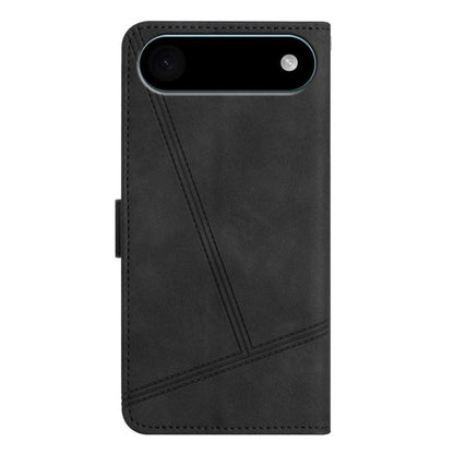 For iPhone Air Skin-feel Stitching Leather Phone Case(Black) - iPhone Air Cases by buy2fix | Online Shopping UK | buy2fix