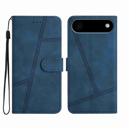 For iPhone Air Skin-feel Stitching Leather Phone Case(Blue) - iPhone Air Cases by buy2fix | Online Shopping UK | buy2fix