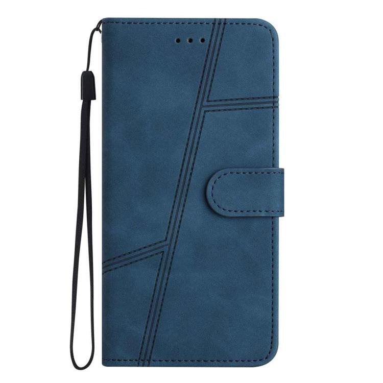 For iPhone Air Skin-feel Stitching Leather Phone Case(Blue) - iPhone Air Cases by buy2fix | Online Shopping UK | buy2fix