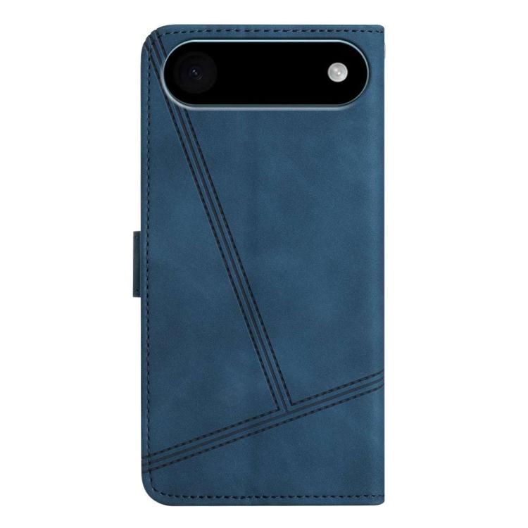 For iPhone Air Skin-feel Stitching Leather Phone Case(Blue) - iPhone Air Cases by buy2fix | Online Shopping UK | buy2fix