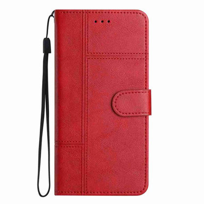 For iPhone Air Cowhide Texture Stitching Leather Phone Case(Red) - iPhone Air Cases by buy2fix | Online Shopping UK | buy2fix