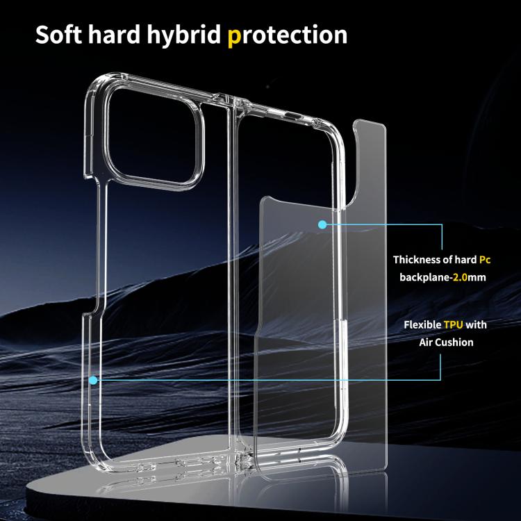 For Google Pixel 10 Pro Fold Scratchproof Acrylic TPU Phone Case(Transparent) - Google Cases by buy2fix | Online Shopping UK | buy2fix