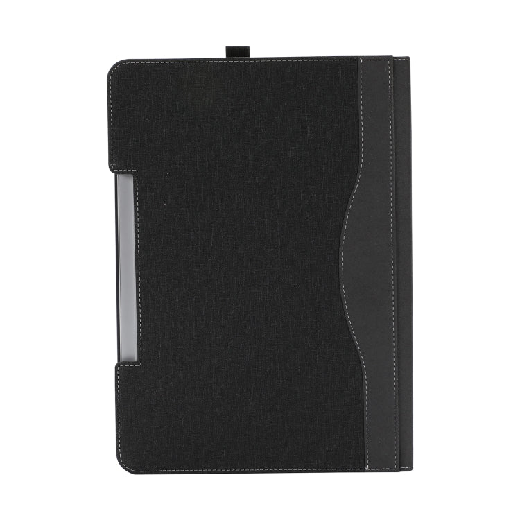 For Microsoft Surface Laptop Studio 2 Cotton Cloth Texture Leather Laptop Protective Case(Black) by buy2fix