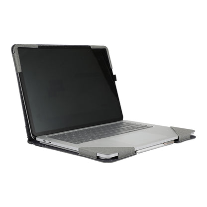 For Microsoft Surface Laptop Studio 2 Cotton Cloth Texture Leather Laptop Protective Case(Light Grey) by buy2fix