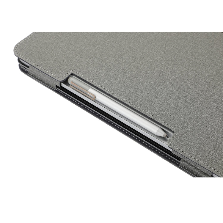 For Microsoft Surface Laptop Studio 2 Cotton Cloth Texture Leather Laptop Protective Case(Light Grey) by buy2fix