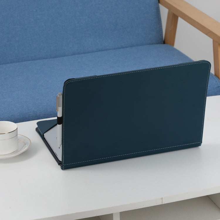 For Microsoft Surface Laptop Studio 2 Vegan Leather Laptop Protective Case(Dark Green) by buy2fix