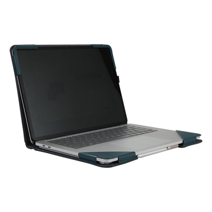 For Microsoft Surface Laptop Studio 2 Vegan Leather Laptop Protective Case(Dark Green) by buy2fix