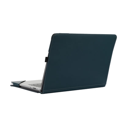 For Microsoft Surface Laptop Studio 2 Vegan Leather Laptop Protective Case(Dark Green) by buy2fix