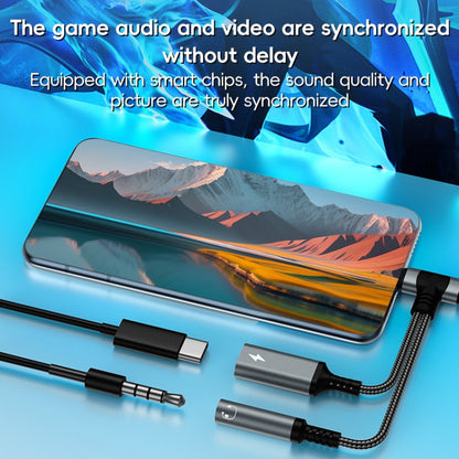 4 in 1 8 Pin / Type-C to Type-C, 3.5mm Audio Adapter Cable(Silver) - Earphone Adapter by buy2fix | Online Shopping UK | buy2fix