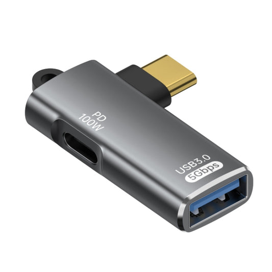 ADS-617 5Gbps PD100W USB-C / Type-C to USB OTG Adapter(Grey) - OTG Adapter by buy2fix | Online Shopping UK | buy2fix