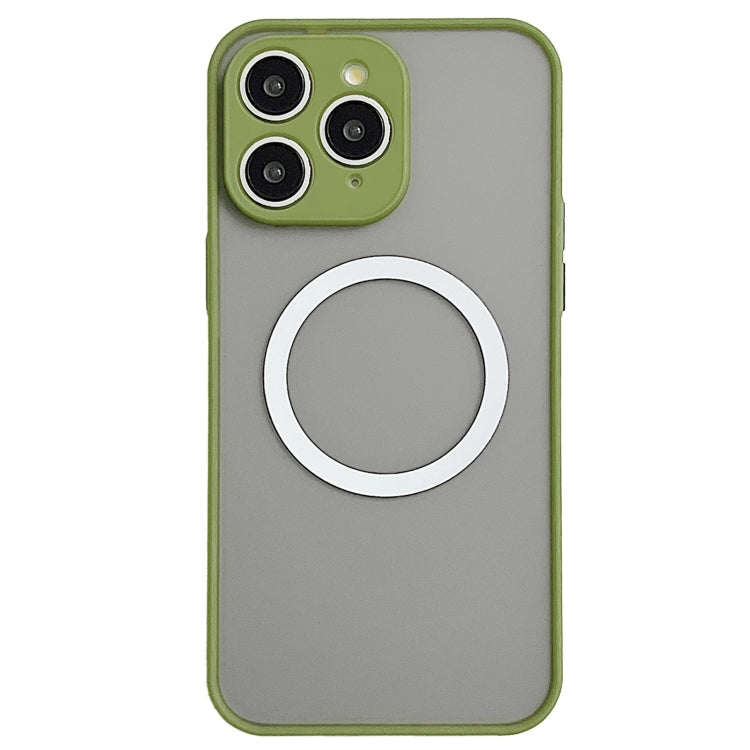 For iPhone 11 Pro Hawkeye Skin Feel MagSafe Phone Case(Army Green) by buy2fix