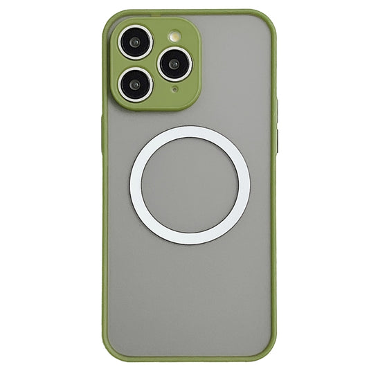 For iPhone 11 Pro Hawkeye Skin Feel MagSafe Phone Case(Army Green) by buy2fix