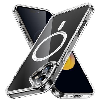 For iPhone 16 Airbag Magsafe PC Hybrid TPU Phone Case(Transparent) by buy2fix