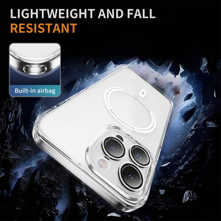 For iPhone 13 Pro Airbag Magsafe PC Hybrid TPU Phone Case(Transparent) by buy2fix