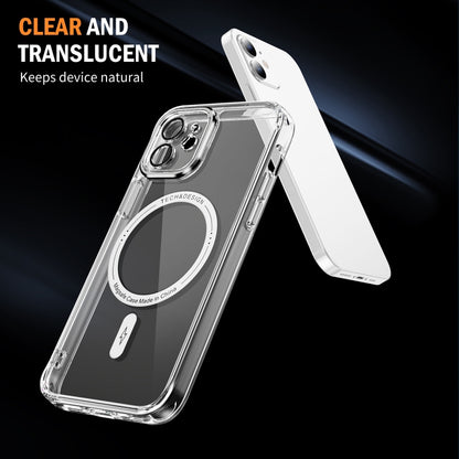 For iPhone 11 Airbag Magsafe PC Hybrid TPU Phone Case(Transparent) by buy2fix