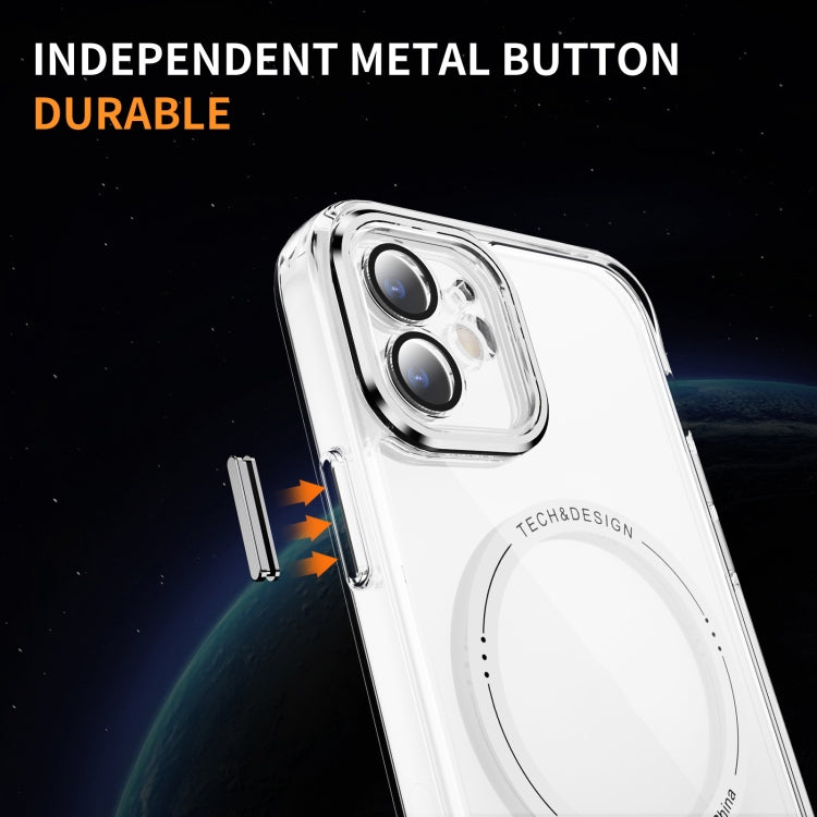 For iPhone 11 Airbag Magsafe PC Hybrid TPU Phone Case(Transparent) by buy2fix