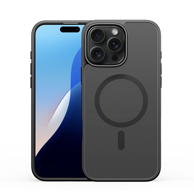 For iPhone 16 Pro DUX DUCIS Yind Series MagSafe TPU Hybrid PC Phone Case(Black) by DUX DUCIS