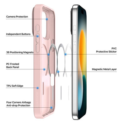 For iPhone 17 Pro Max DUX DUCIS Yind Series MagSafe TPU Hybrid PC Phone Case(Light Pink) - iPhone 17 Pro Max Cases by DUX DUCIS | Online Shopping UK | buy2fix