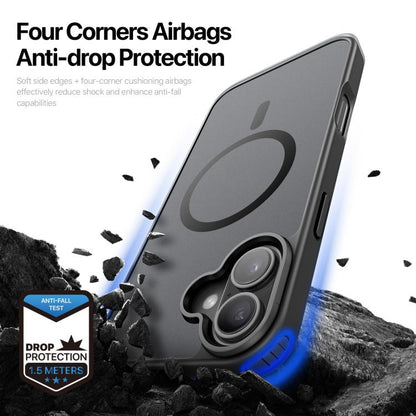 For iPhone 17 DUX DUCIS Yind Series MagSafe TPU Hybrid PC Phone Case(Black) - iPhone 17 Cases by DUX DUCIS | Online Shopping UK | buy2fix