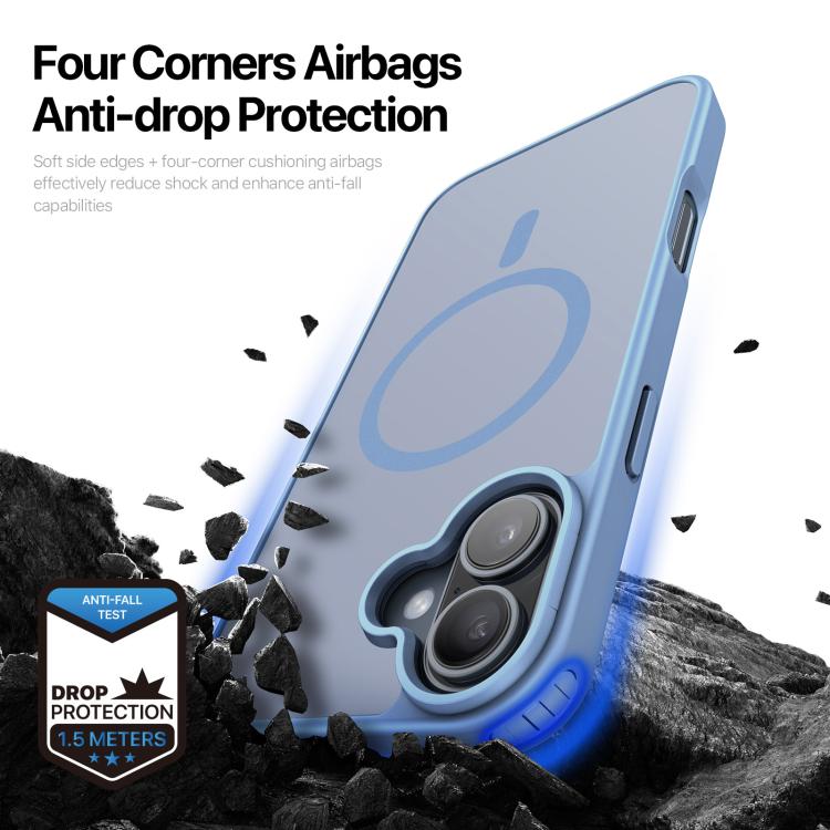 For iPhone 17 DUX DUCIS Yind Series MagSafe TPU Hybrid PC Phone Case(Light Blue) - iPhone 17 Cases by DUX DUCIS | Online Shopping UK | buy2fix