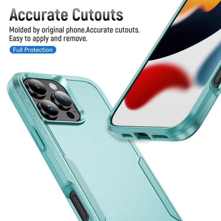 For iPhone 16 Pro Max Pioneer Armor Heavy Duty PC + TPU Phone Case(Green) by buy2fix