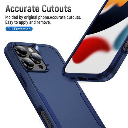 For iPhone 16 Pro Pioneer Armor Heavy Duty PC + TPU Phone Case(Blue) by buy2fix
