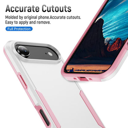 For iPhone Air Pioneer Armor Heavy Duty PC + TPU Phone Case(White+Pink) - iPhone Air Cases by buy2fix | Online Shopping UK | buy2fix