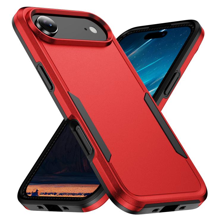 For iPhone Air Pioneer Armor Heavy Duty PC + TPU Phone Case(Red+Black) - iPhone Air Cases by buy2fix | Online Shopping UK | buy2fix