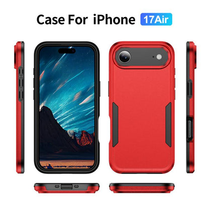 For iPhone Air Pioneer Armor Heavy Duty PC + TPU Phone Case(Red+Black) - iPhone Air Cases by buy2fix | Online Shopping UK | buy2fix