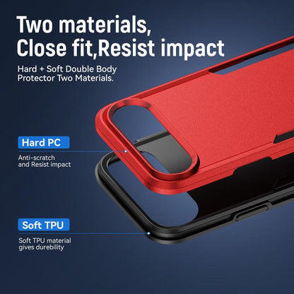 For iPhone Air Pioneer Armor Heavy Duty PC + TPU Phone Case(Red+Black) - iPhone Air Cases by buy2fix | Online Shopping UK | buy2fix