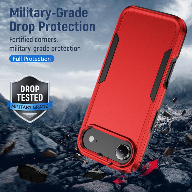 For iPhone Air Pioneer Armor Heavy Duty PC + TPU Phone Case(Red+Black) - iPhone Air Cases by buy2fix | Online Shopping UK | buy2fix