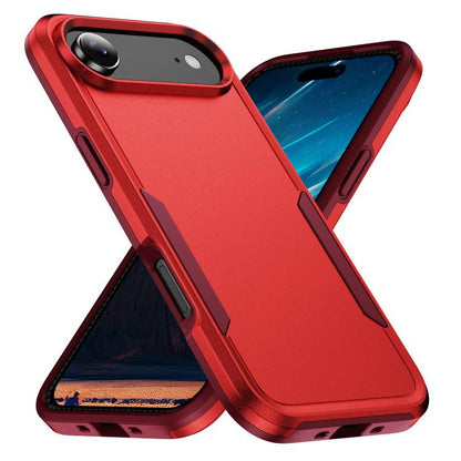 For iPhone Air Pioneer Armor Heavy Duty PC + TPU Phone Case(Red+Rose Red) - iPhone Air Cases by buy2fix | Online Shopping UK | buy2fix